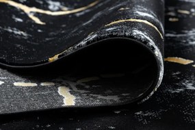 Koberec GLOSS 410A 86 mramor glamour - čierny / zlatý