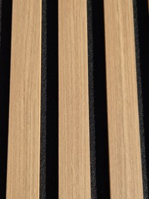 3D Drevené lamely na stenu na filci 275x46cm - DUB LATTE