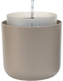Plastia Samozavlažovací kvetináč Tolita Air hnedý, priemer 19 cm, pr. 19 cm