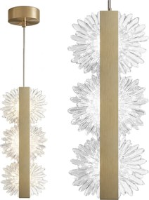 Toolight Toolight, LED stropné svietidlo, 9W, 1000lm, G150-3CP, zlatá matná, OSW-04706