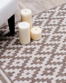 Koberec Modern Rhombs mink/beige 160 x 230 cm