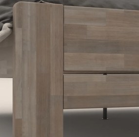 Posteľ Lina 180x200 cm, šedý buk