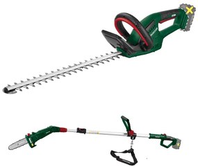 Parkside®  Aku nožnice na živý plot Phsa 20-Li C3 – bez akumulátora + Aku odvetvovač Pahe 20-Li E5 – bez akumulátora  (800010700)