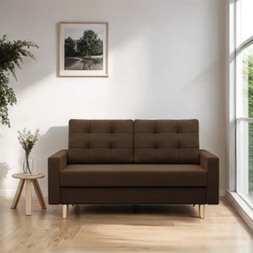 Dvojmiestna pohovka BLANK Comfort rozkladacia, hnedá