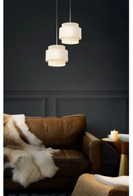 Luster na lanku BOHO 2xE27/60W/230V krémová/juta