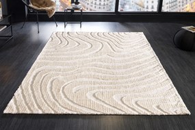 Koberec WAVE 170x240cm krémovo béžový