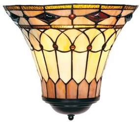 Vitrážová lampa nástenná CARAMEL 26*30