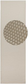 BT Carpet, Behúň Nature 104270 Ivory – na von aj na doma, 80x250, biela, chodba / predsieň