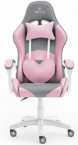 Hells Herné kreslo Hell's Chair Rainbow Pink Grey Mesh