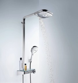 Hansgrohe Raindance Select E, Showerpipe 300 3jet s termostatom ShowerTablet Select 300, chrómová, HAN-27127000