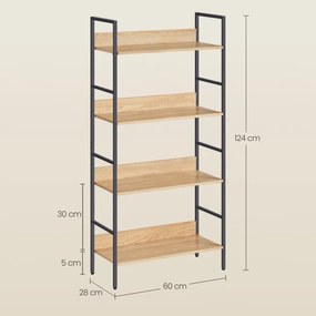 Úložná polica OSKAR LLS174B11 hnedá