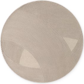 Ted Baker, Kusový koberec Ted Baker Kensington 106400 Beige kruh, 200x200, béžová, kancelária