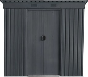 Záhradný domček BestBerg ZD-67A / 4,3 m² / 197 × 217 × 202 cm / antracitový