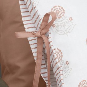 Biele obliečky na dvojlôžko 200x200 cm Woodblock Floral – Pineapple Elephant