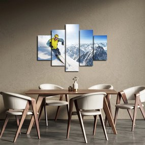 Obraz - Lyžiar (150x105 cm)