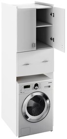 Kondela Hlboká skrinka nad práčku, biela, NATALI TYP 9