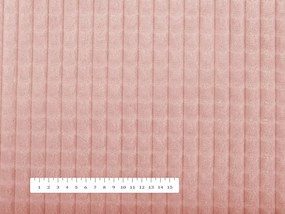 Biante Dekoračná obliečka na vankúš Minky kocky MKK-003 Púdrovo ružová 50 x 50 cm