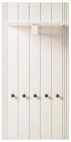 Biela predsieňová zostava z borovicového dreva 60x120x25 cm Anita – Støraa