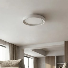 Brilagi - LED stmievateľné stropné svietidlo WALDO LED/48W/230V priemer 40 cm biela/strieborná s diaľkovým ovládaním