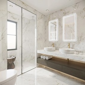 Nástenné zrkadlo s osvetlením 37x70 cm Yuna – Mirrors and More