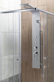 Aqualine Aqualine, TUSA sprchový panel s batériou, 1400 mm, hliník, SL680