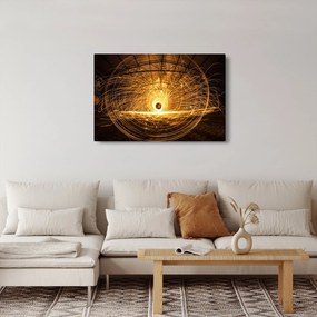 Obraz svietiaceho disku (90x60 cm)