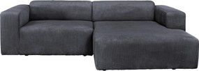 XXXLutz ROHOVÁ SEDAČKA, textil, grafitová P & B - Sedačky - 002330003303