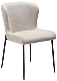 GLAM ČALÚNENÁ STOLIČKA cashmere/black