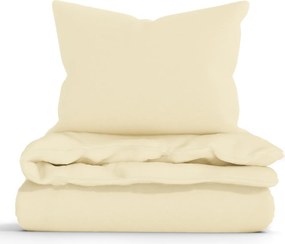 Predĺžené bavlnené obliečky Renforcé - Jasmine pastelovo žltá