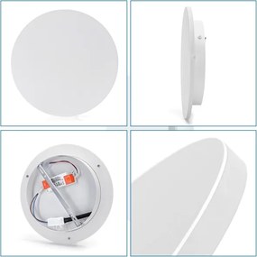 Aigostar - LED nástenné svietidlo LED/12W/230V 6500K 25 cm biela