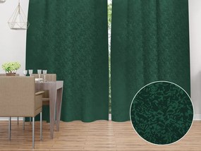 Biante Dekoračný záves TF-035 Venezia smaragdovo zelený - š. 150 cm 150x150 cm