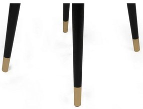 Súprava jedálenských stoličiek Hugo Beige and Black, 2 ks