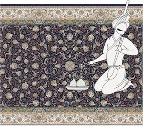 BE Koberec Sultan 1200 Dark Blue – modrý obdĺžnikový Rozmer: 200x300 cm