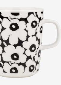 Marimekko Hrnček Oiva Pikkuinen Unikko 250ml čierny