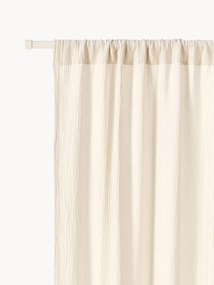 Priehľadné mušelínové závesy's tunelom Malvina, 2 ks, Š 130 cm