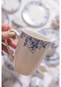 Porcelánový hrnček s modrými kvety Blue Flowers -  Blue Flowers - 12*9*11 cm / 330ml
