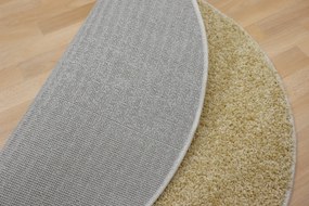 Vopi koberce Kusový koberec Color shaggy béžový guľatý - 100x100 (priemer) kruh cm