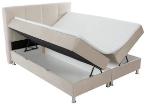 Moderná box spring posteľ Angela 180x200, sivá