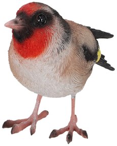 Záhradná figúrka z polyesterovej živice Bird, 12x8,5 cm, viacfarebná