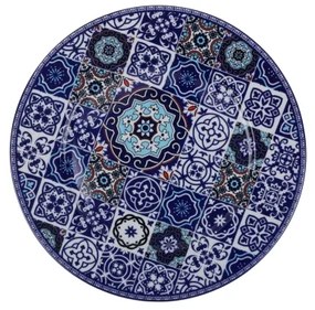 24-dielna jedálenská súprava, modrá, porcelán