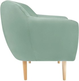 Mentolovozelené zamatové kreslo Mazzini Sofas Sardaigne