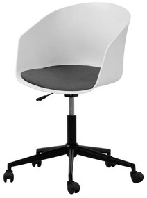 Dizajnová kancelárska stolička Natividad, biela-šedá