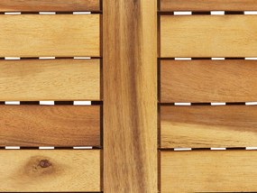Úložný box akáciové drevo 130 x 48 cm svetlohnedý RIVIERA Beliani