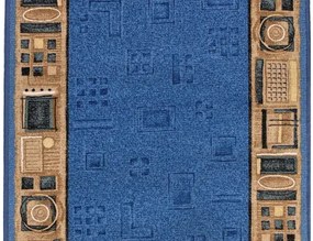 Koberce Breno Behúň JENA 77, šíře role 120 cm, modrá, viacfarebná