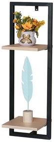 Autronic BONTEC Polička, kov, hnedá, P-073 OAK Farba: Prírodné