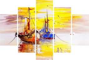 Obraz - Maľba loďou (150x105 cm)