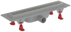 Sprchový žľab S-Line Multi 40 cm plast chrom lesk čtverečky ZLAB40
