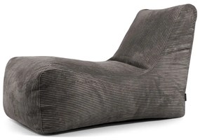 Tmavosivý menčestrový sedací vak Lounge – SLOWDOWN