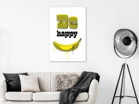 Artgeist Obraz - Happy Banana (1 Part) Vertical Veľkosť: 20x30, Verzia: Premium Print
