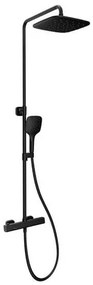 Ravak 10° Free black sprchový systém 10° free s termostatickou batériou čierna X070160